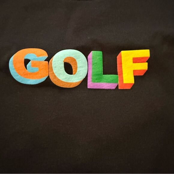 GOLF WANG COMMUNITY NWT black Multi 3D T-shirt size sm - Picture 3 of 9